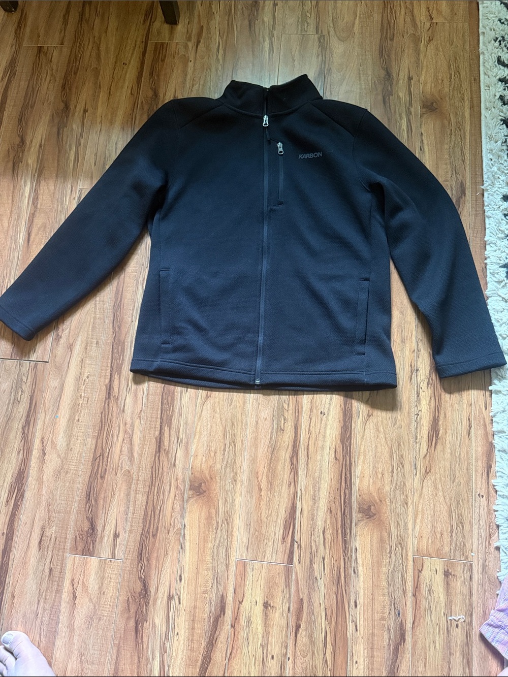 Black Karbon Full-Zip Fleece Jacket